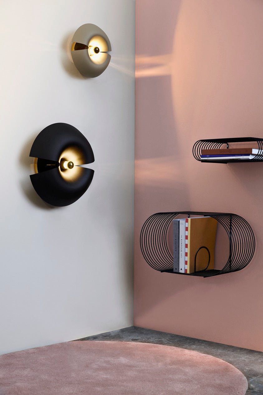 CYCNUS Wall Lamp, Ø45, Black/Gold