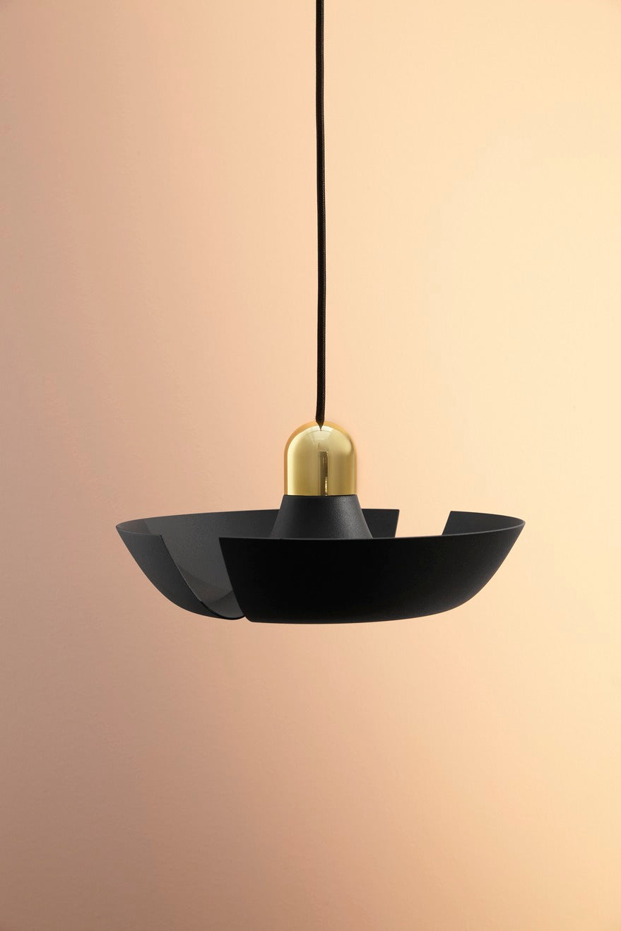 CYCNUS Pendant, Ø30, Black/Gold