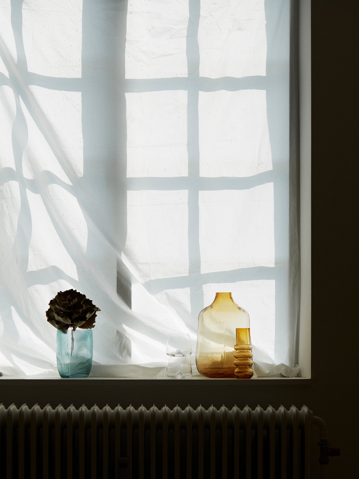 Step Vase H23 cm, Blue