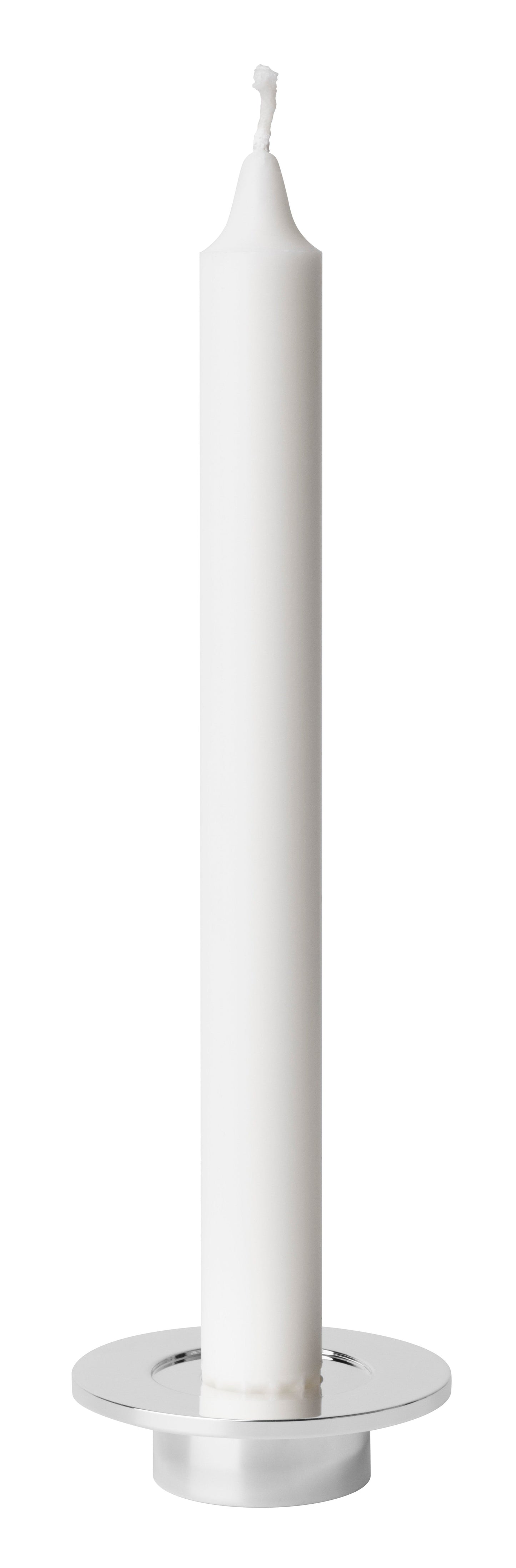 Louise Candleholder, Silver Plated Single
