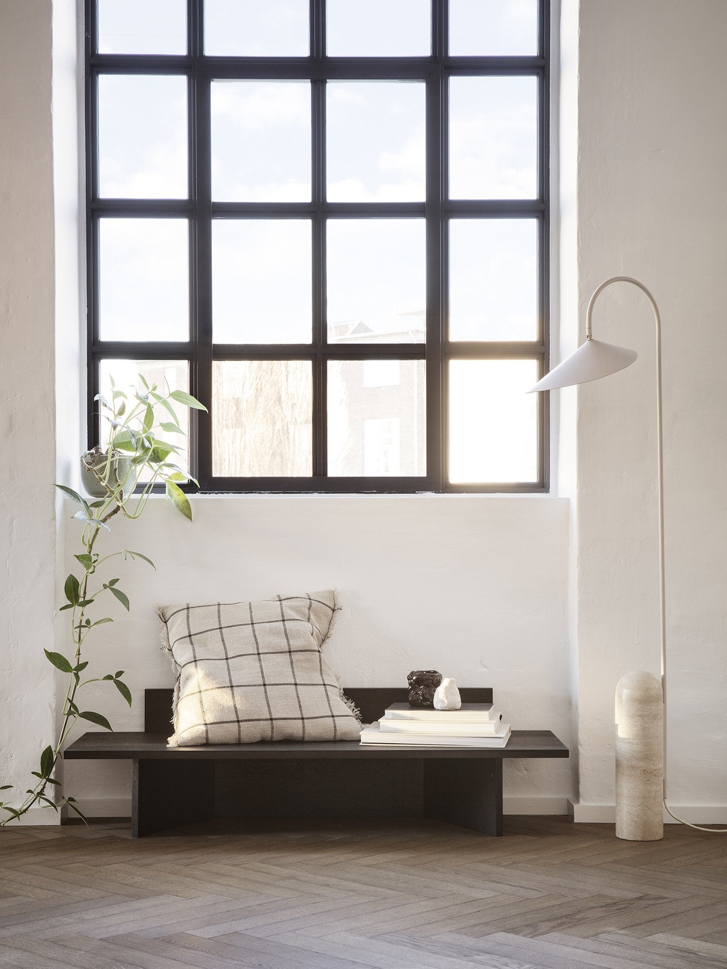 Oblique Bench - Black Oiled Oak