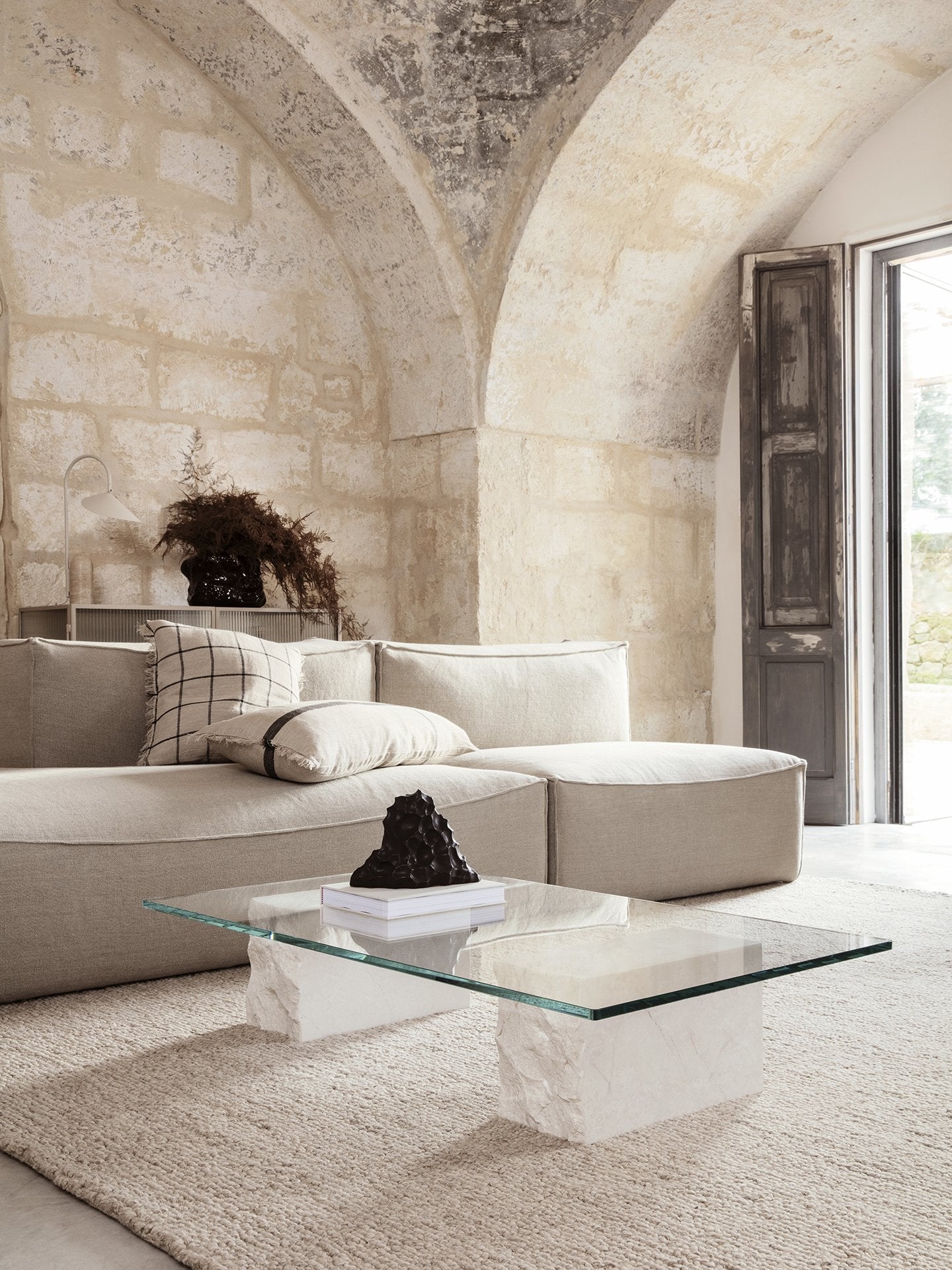Mineral Coffee Table - Bianco Curia