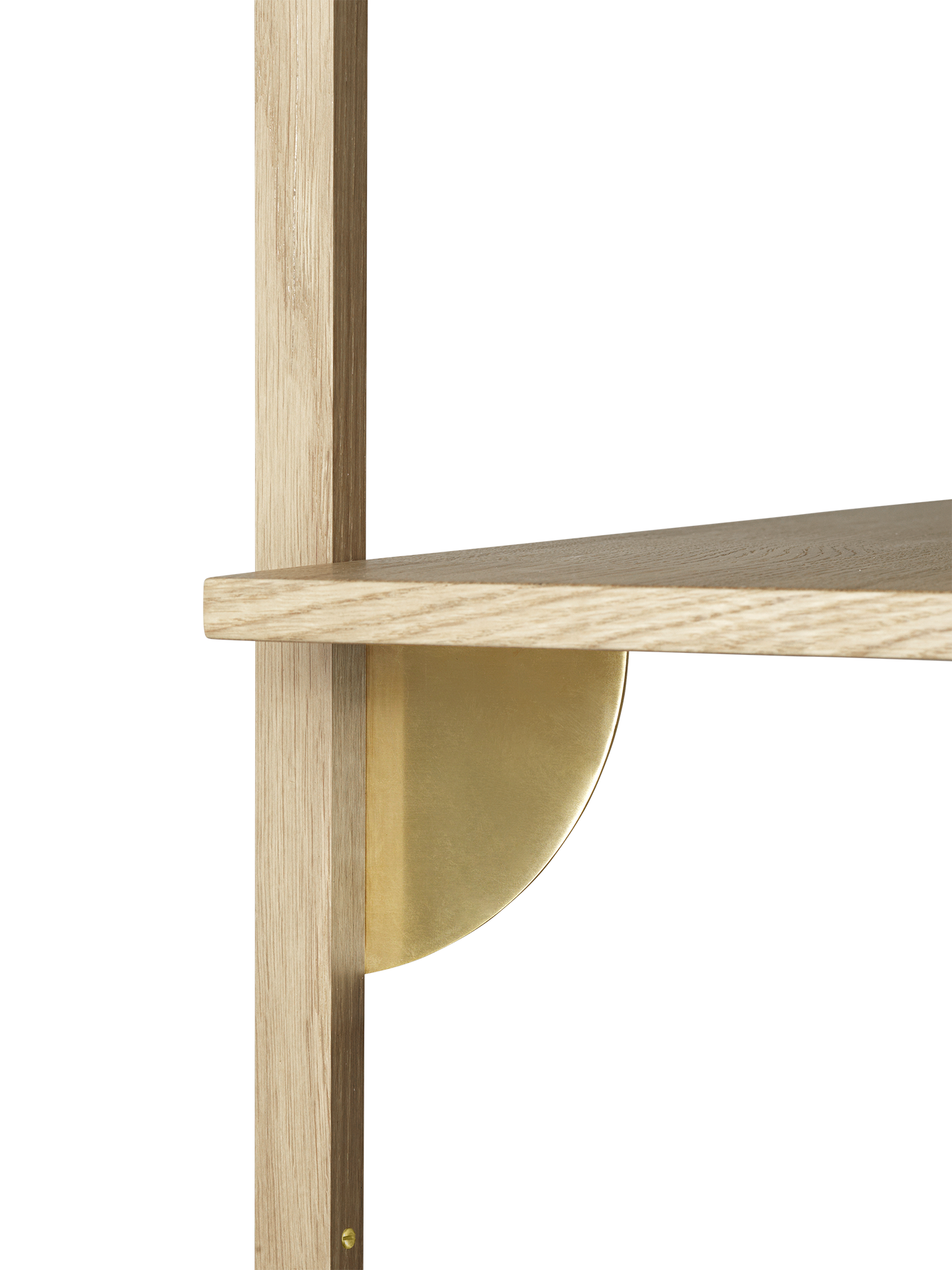 Sector Shelf S/W - Black Ash-Brass