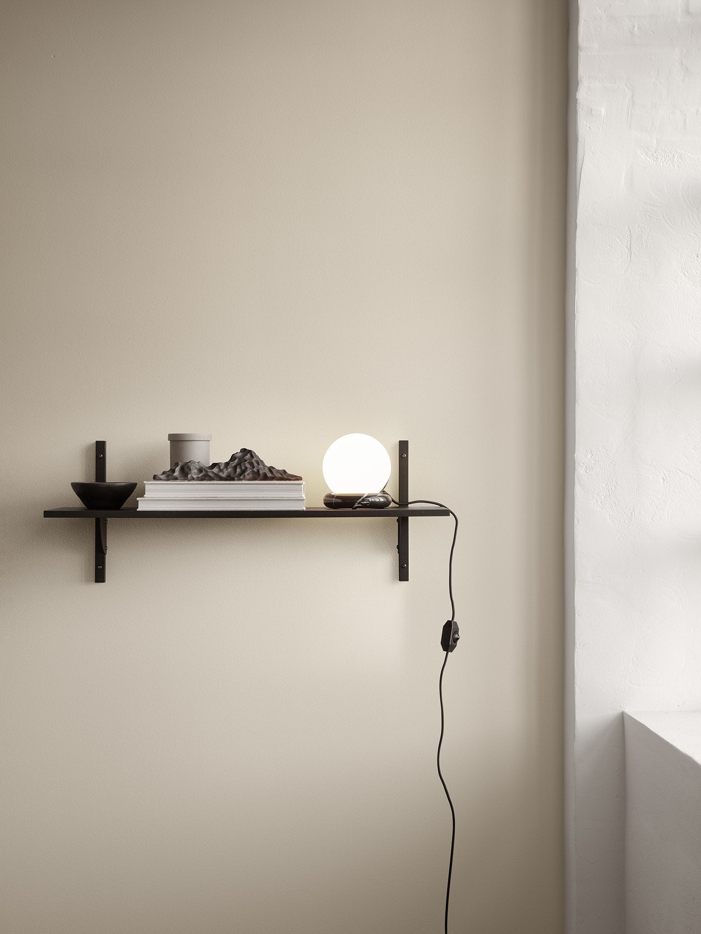 Sector Shelf S/W - Black Ash-Black Brass