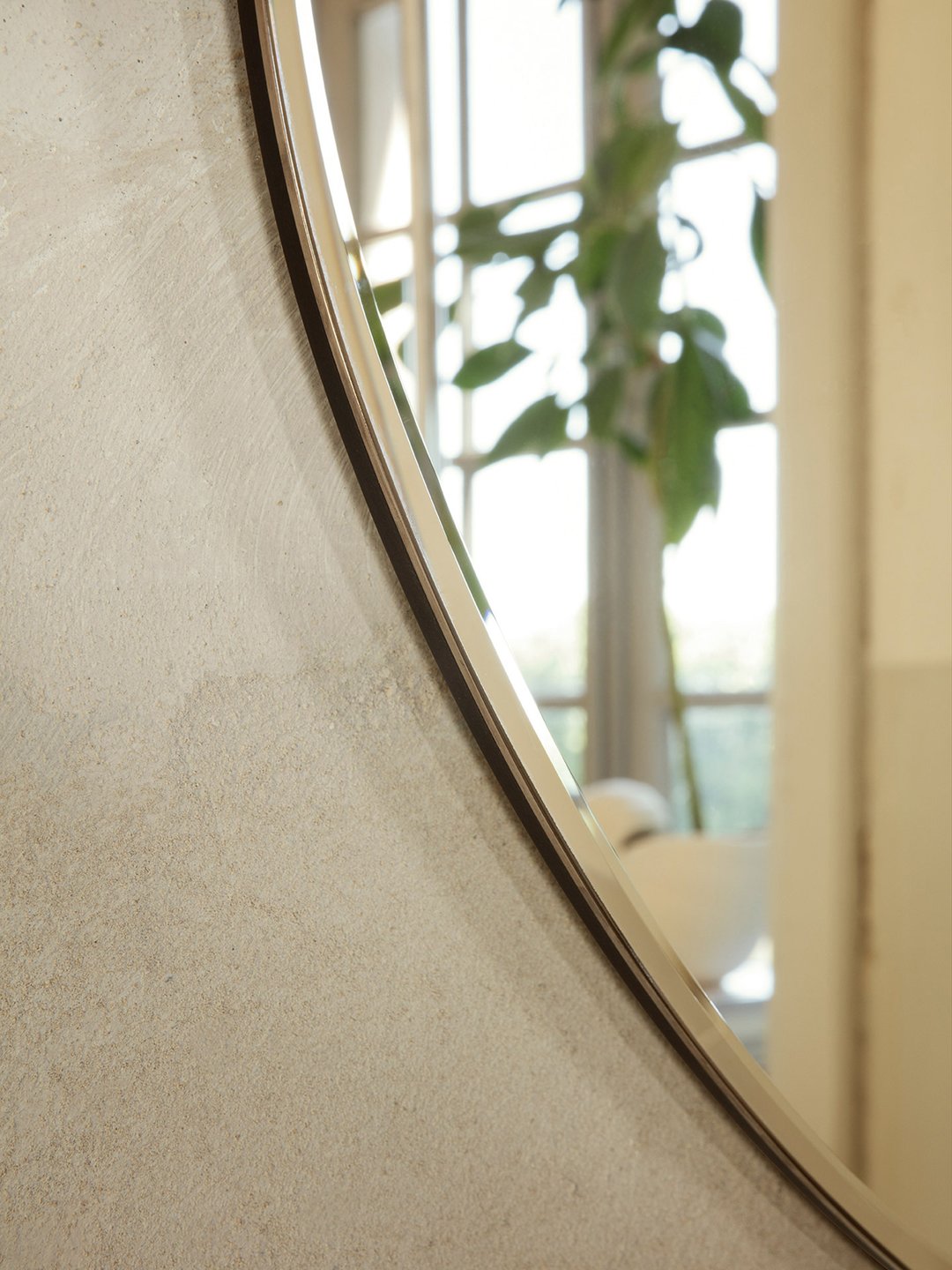 Pond Mirror - XL, Dark chrome