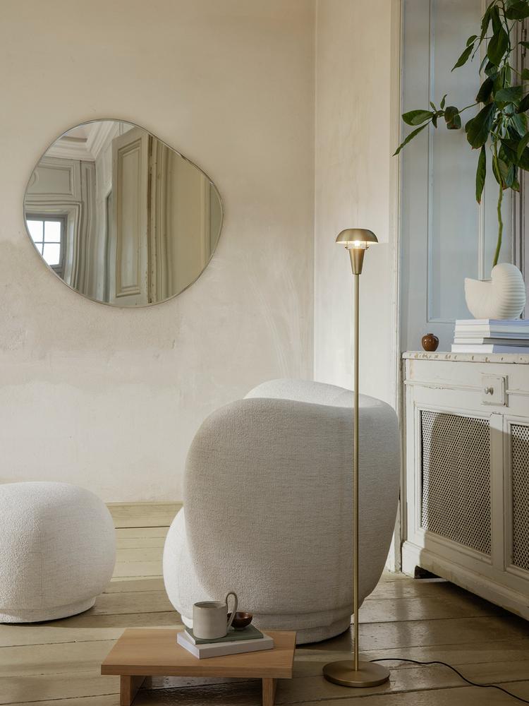 Pond Mirror - XL, Dark chrome