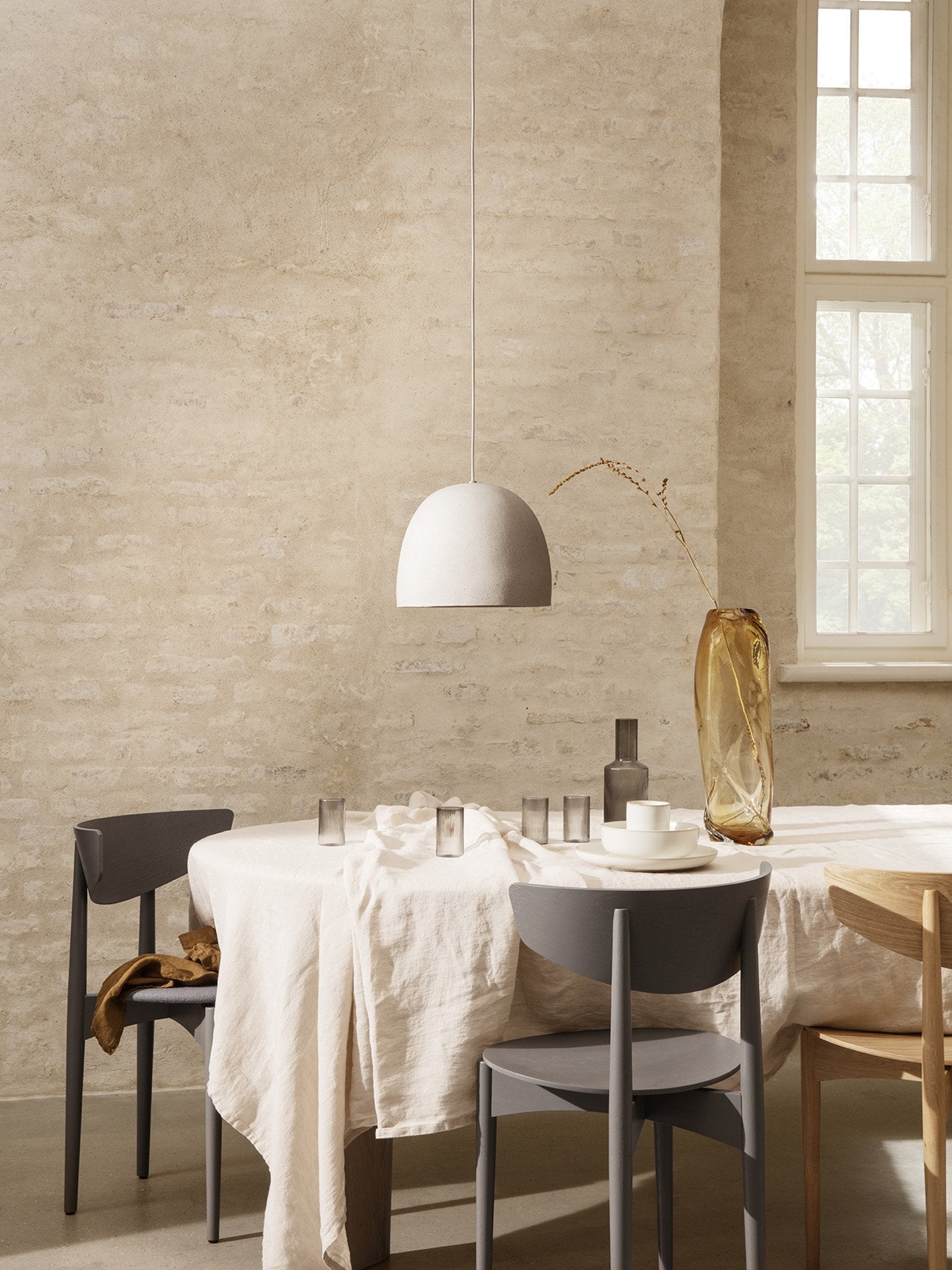 Speckle Pendant, Large, Off-White