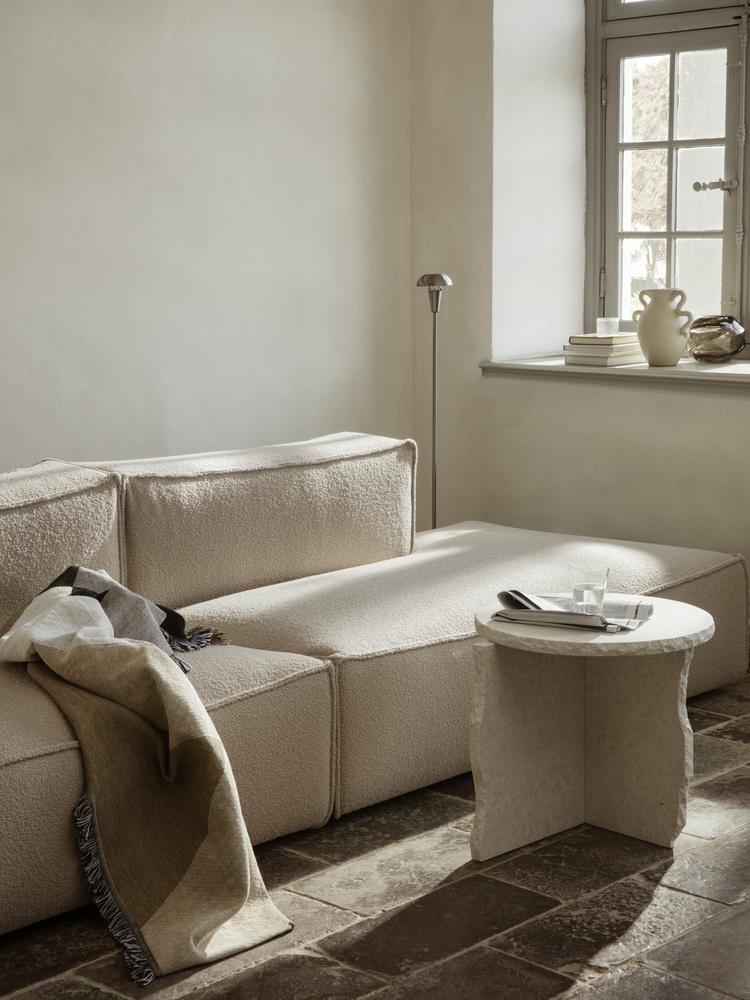 Mineral Sculptural Table, Bianco Curia