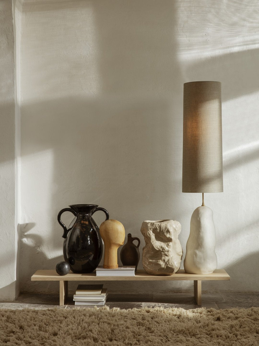 Kona Display Table, Natural Oak
