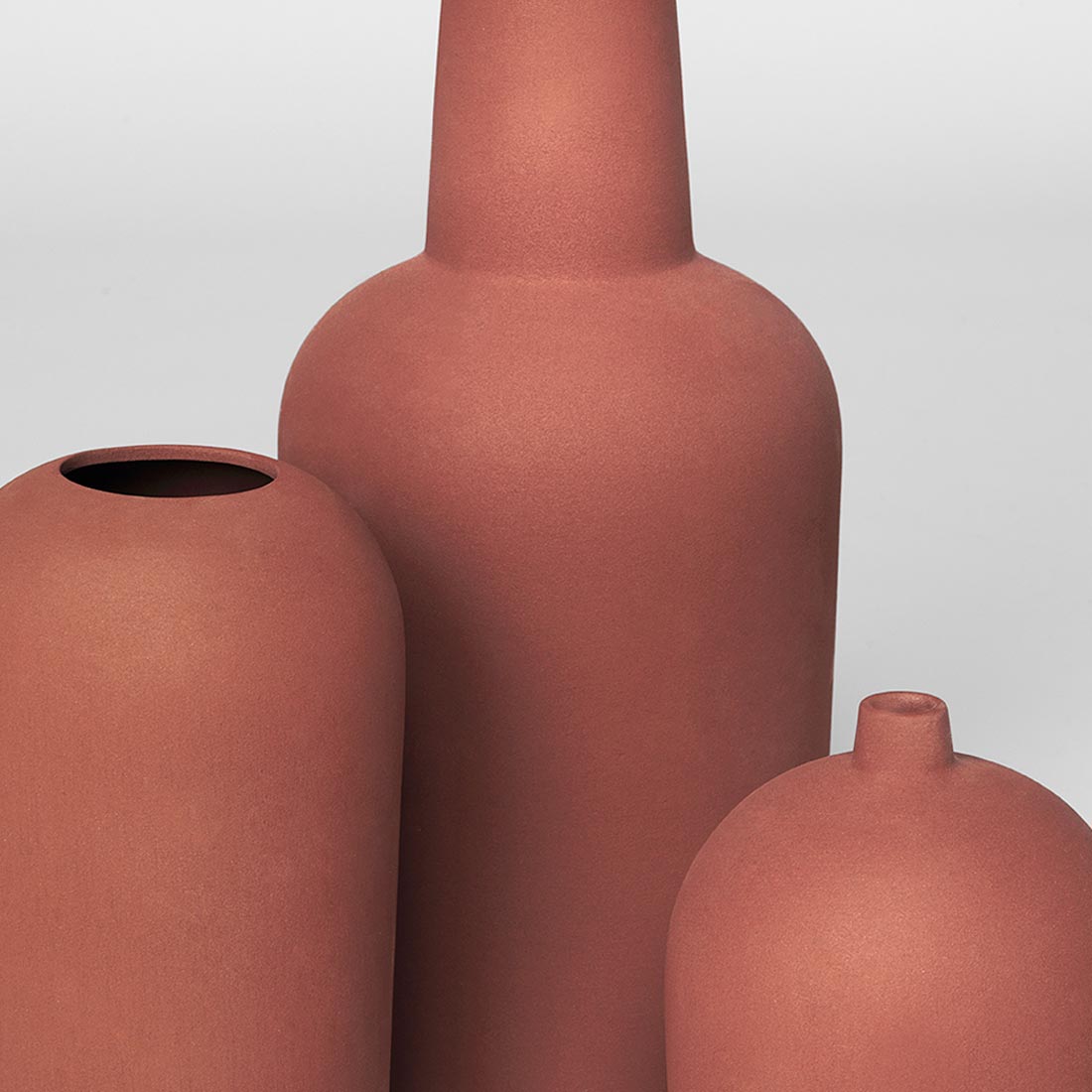 Dome Vase - Medium, Red Engobe/Terracotta