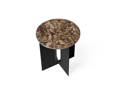 Androgyne Side Table, Table Top, Emperador Dark Marble