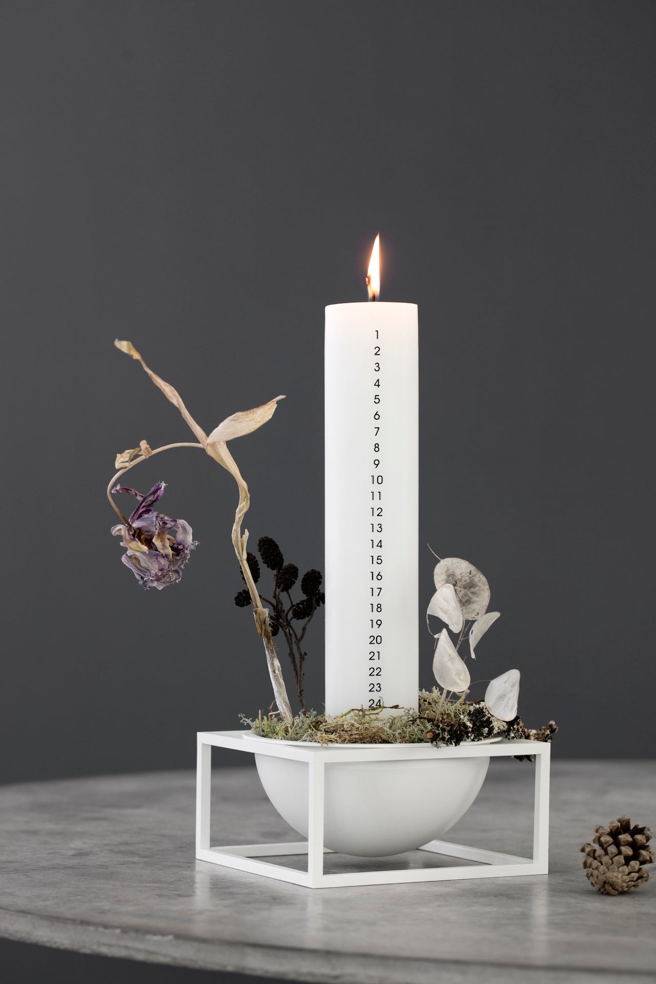 Kubus Bowl centerpiece small, white