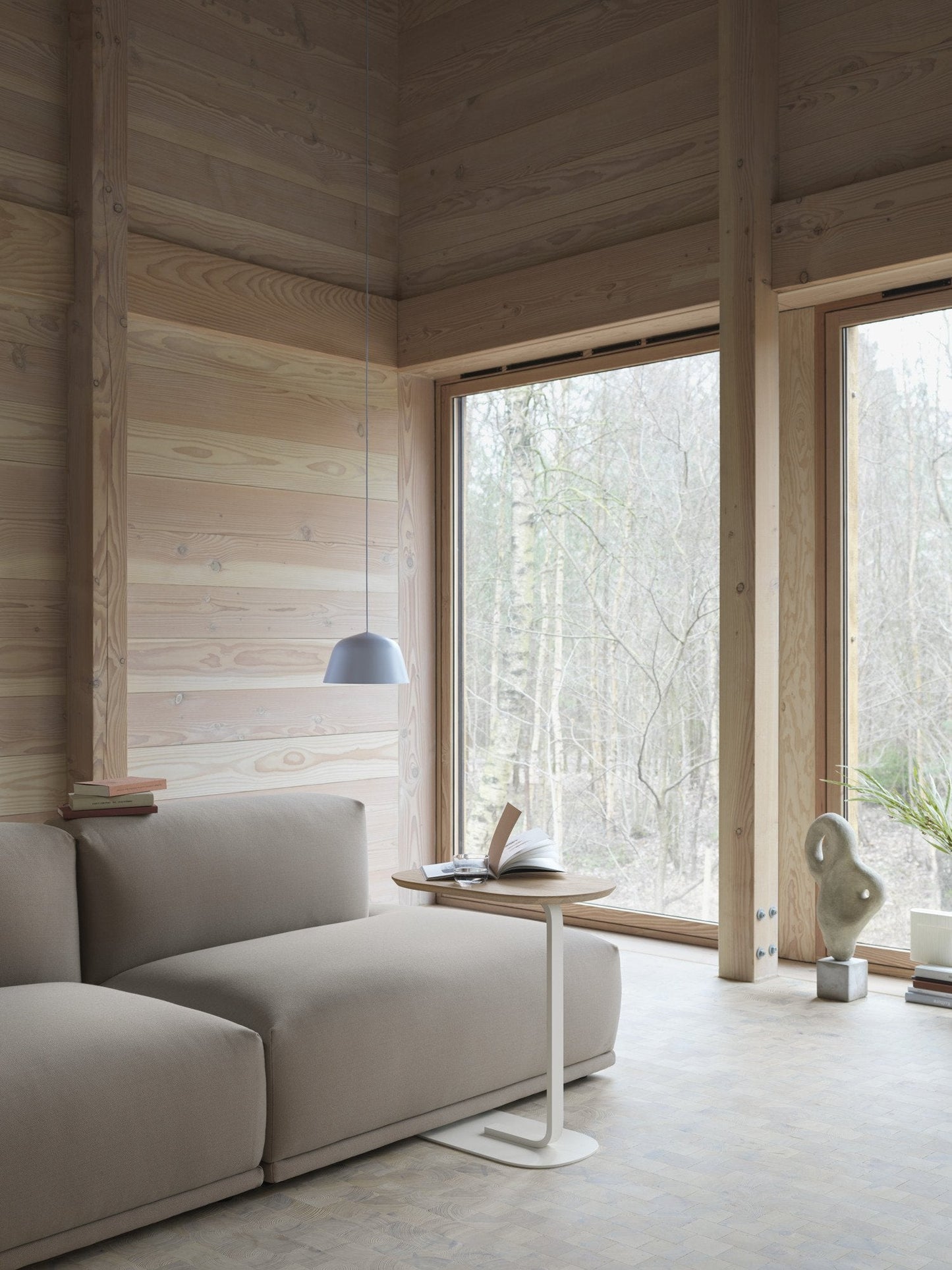 Relate Side Table H73,5, Smoked Oak/Black