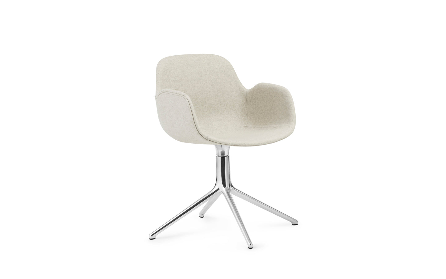 Form Armchair Swivel, Alu Main Line Flax
