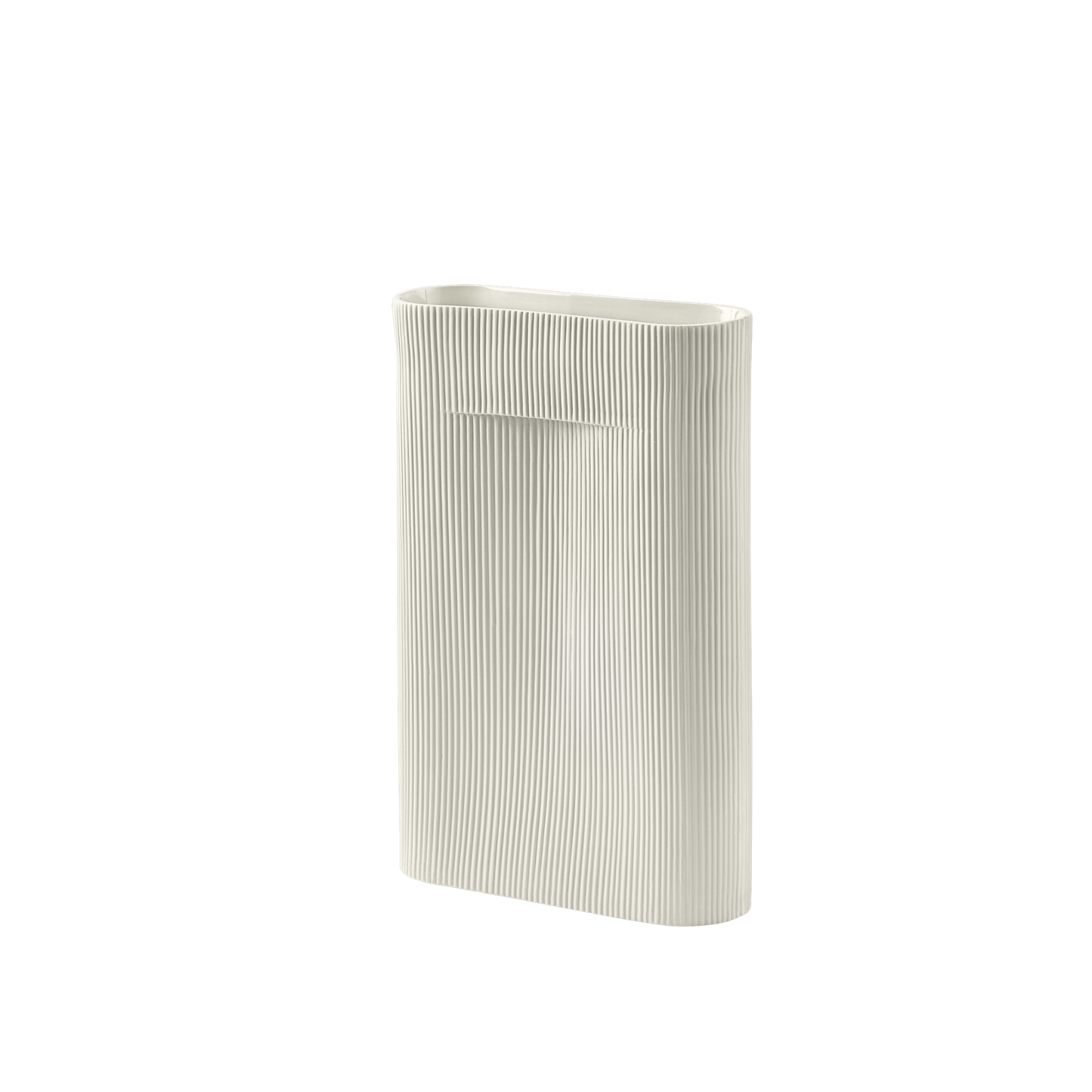 Ridge Vase, Off-white