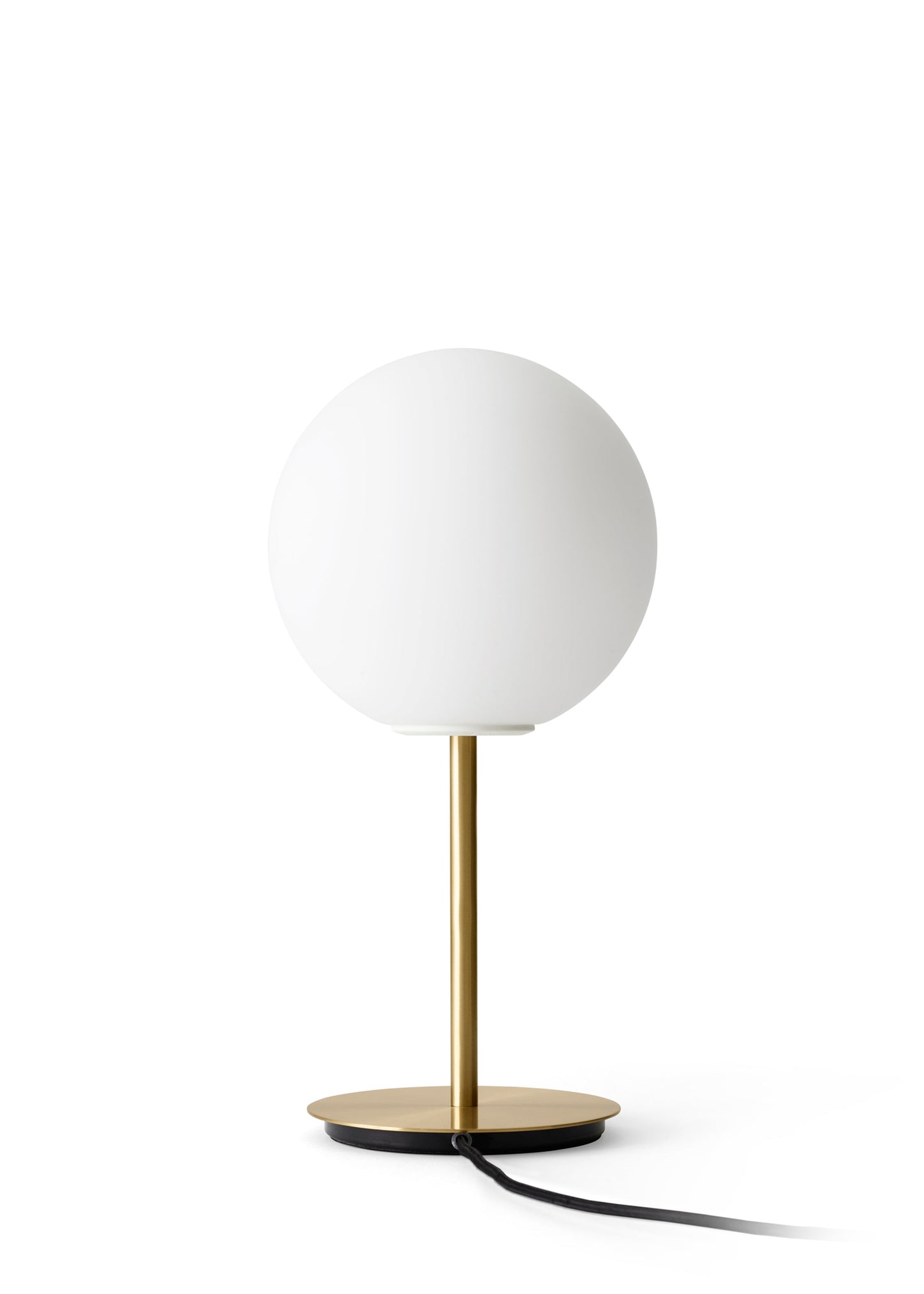 TR Bulb, Table Lamp, Brushed Brass w Matt Opal Bulb