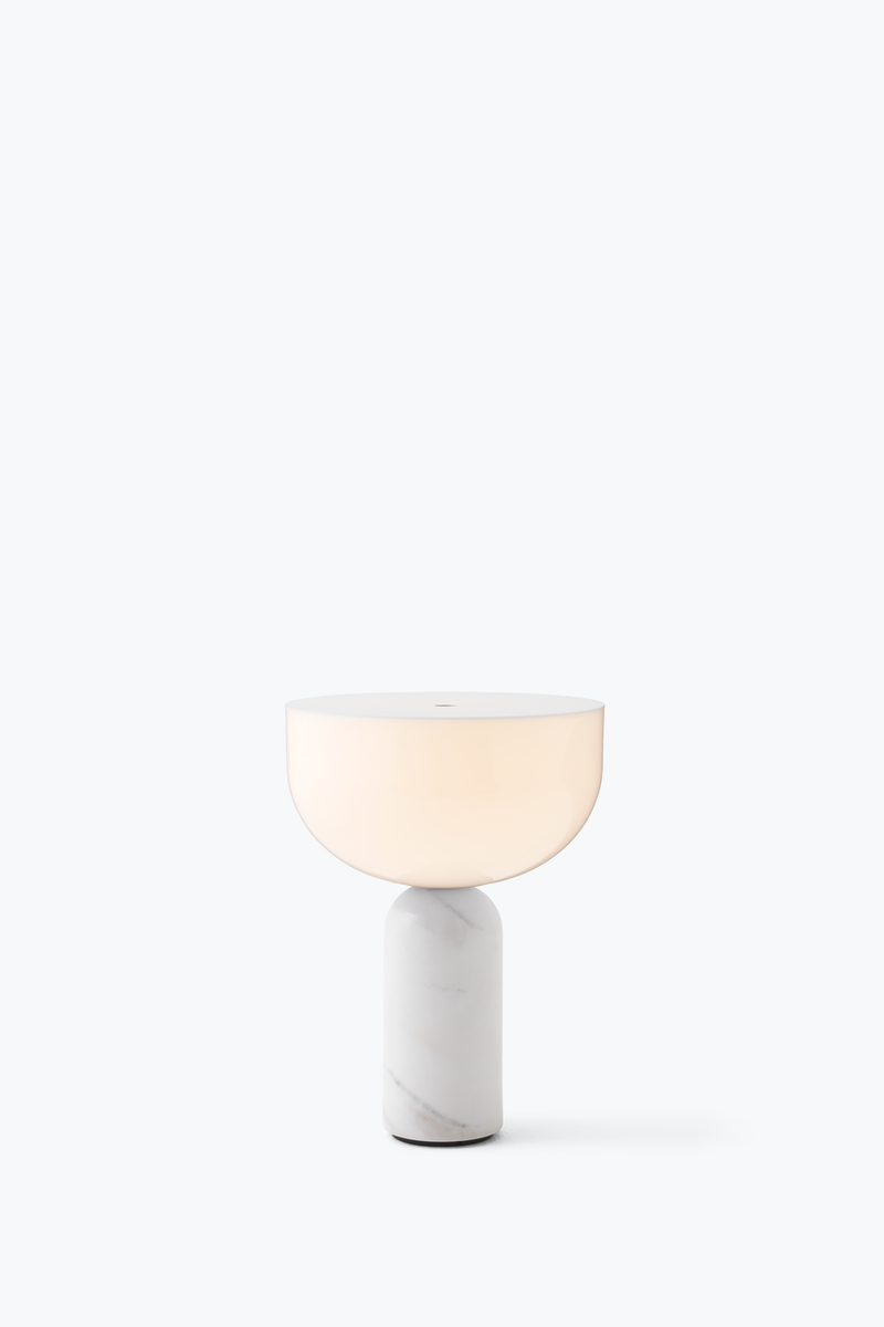 Kizu Table Lamp - Portable, White Marble