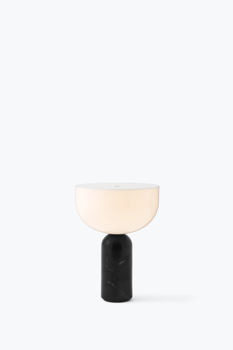 Kizu Table Lamp - Portable, Black Marble