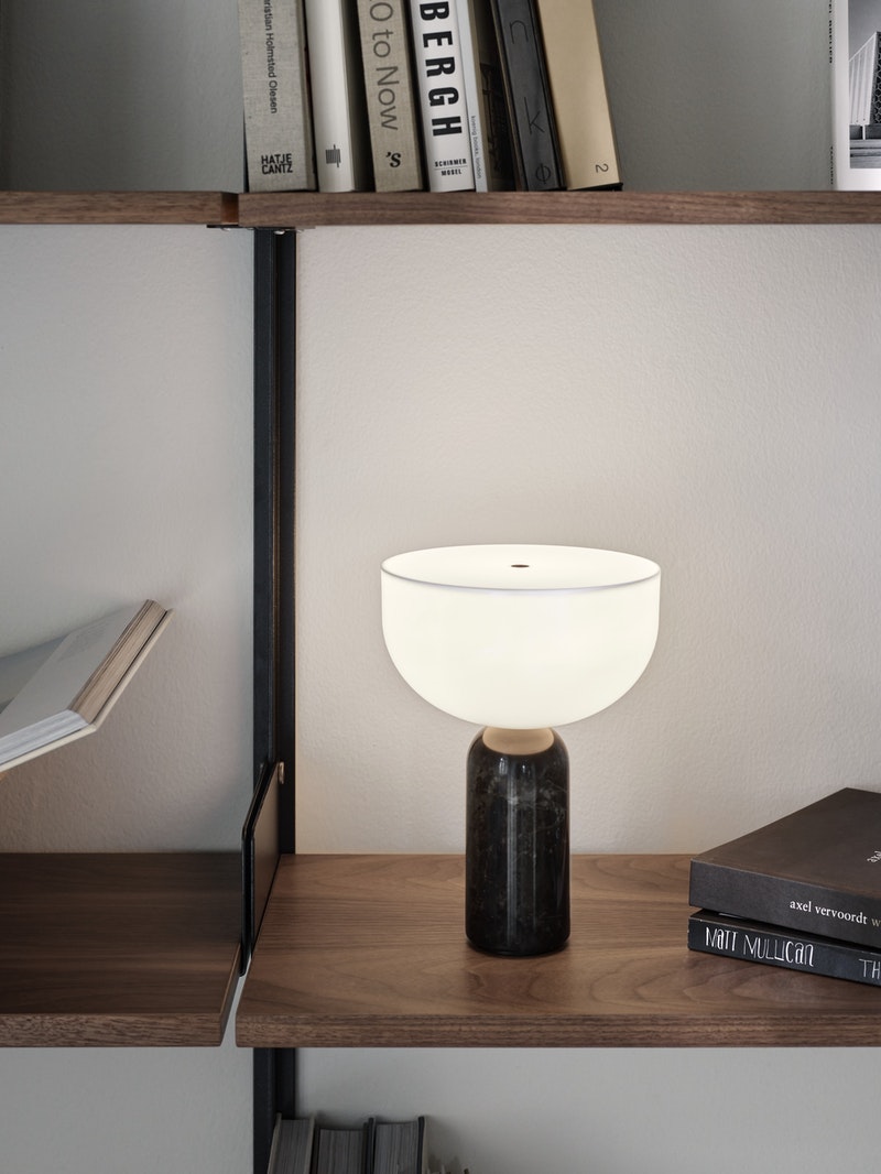 Kizu Table Lamp - Portable, Black Marble