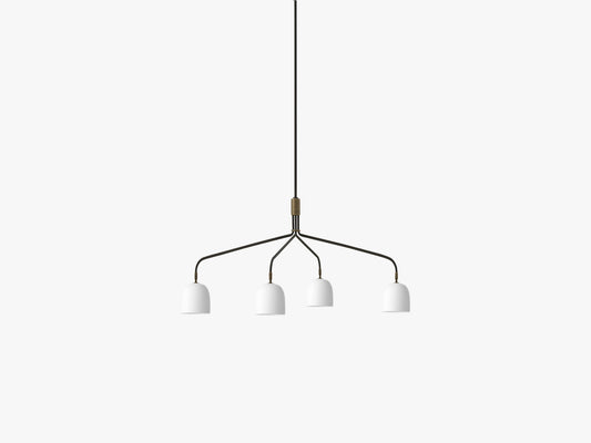 Howard Chandelier 4 Arm, Long - Bone China