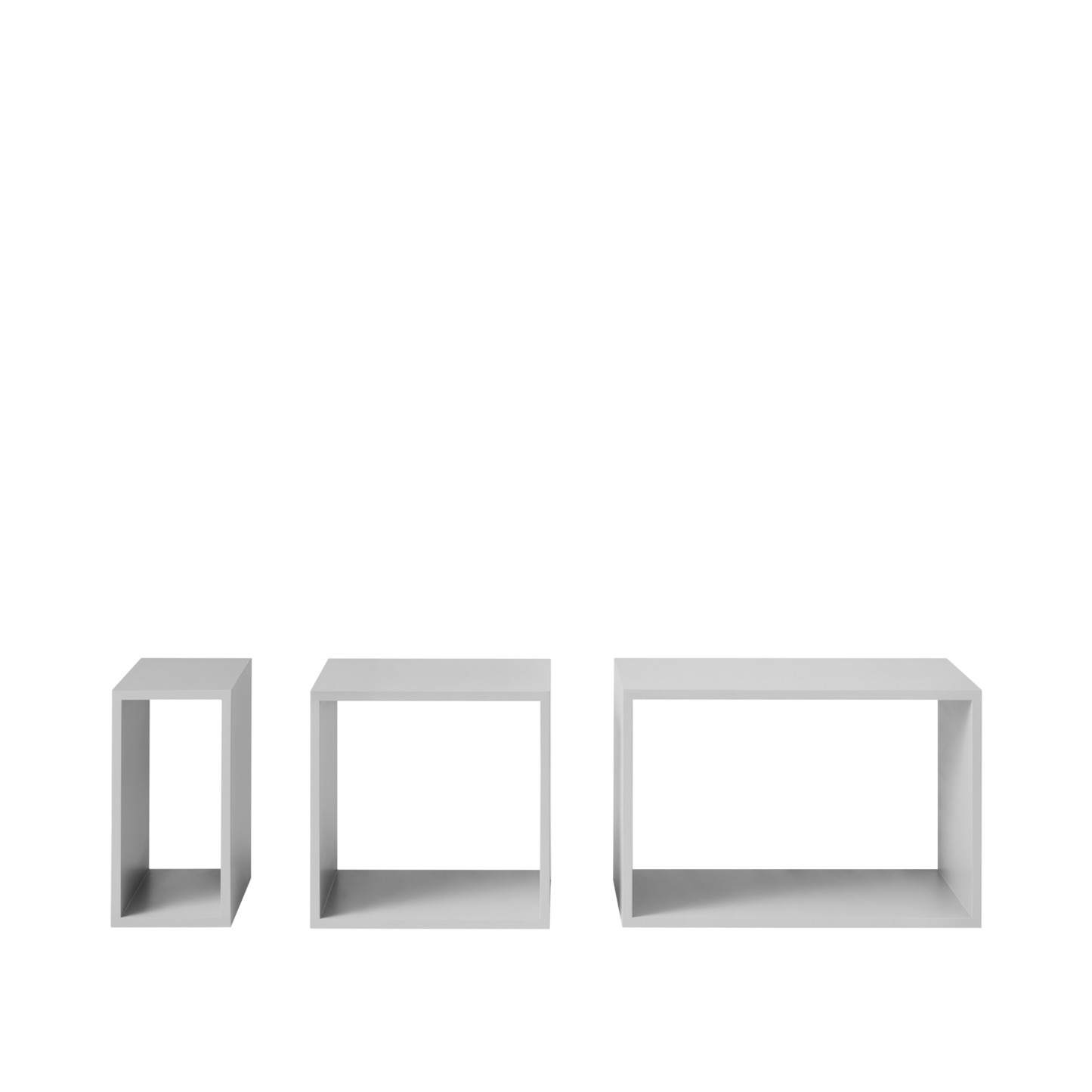 Stacked Storage System - Small, Light Grey