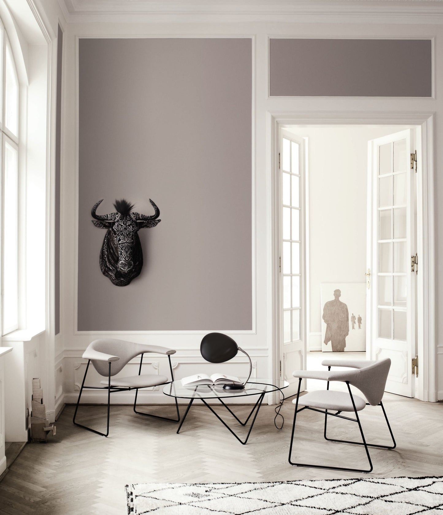 Pedrera Coffee Table, Black Base