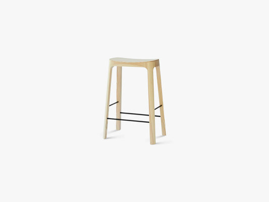 CROFTON counter stool - SH65, natural pine wood