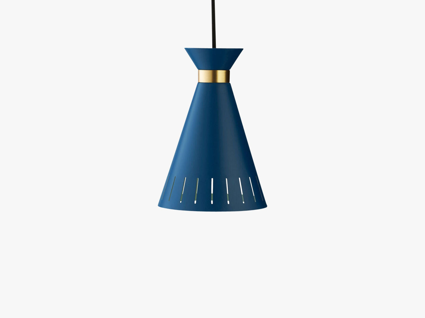 Cone pendant, Azure blue