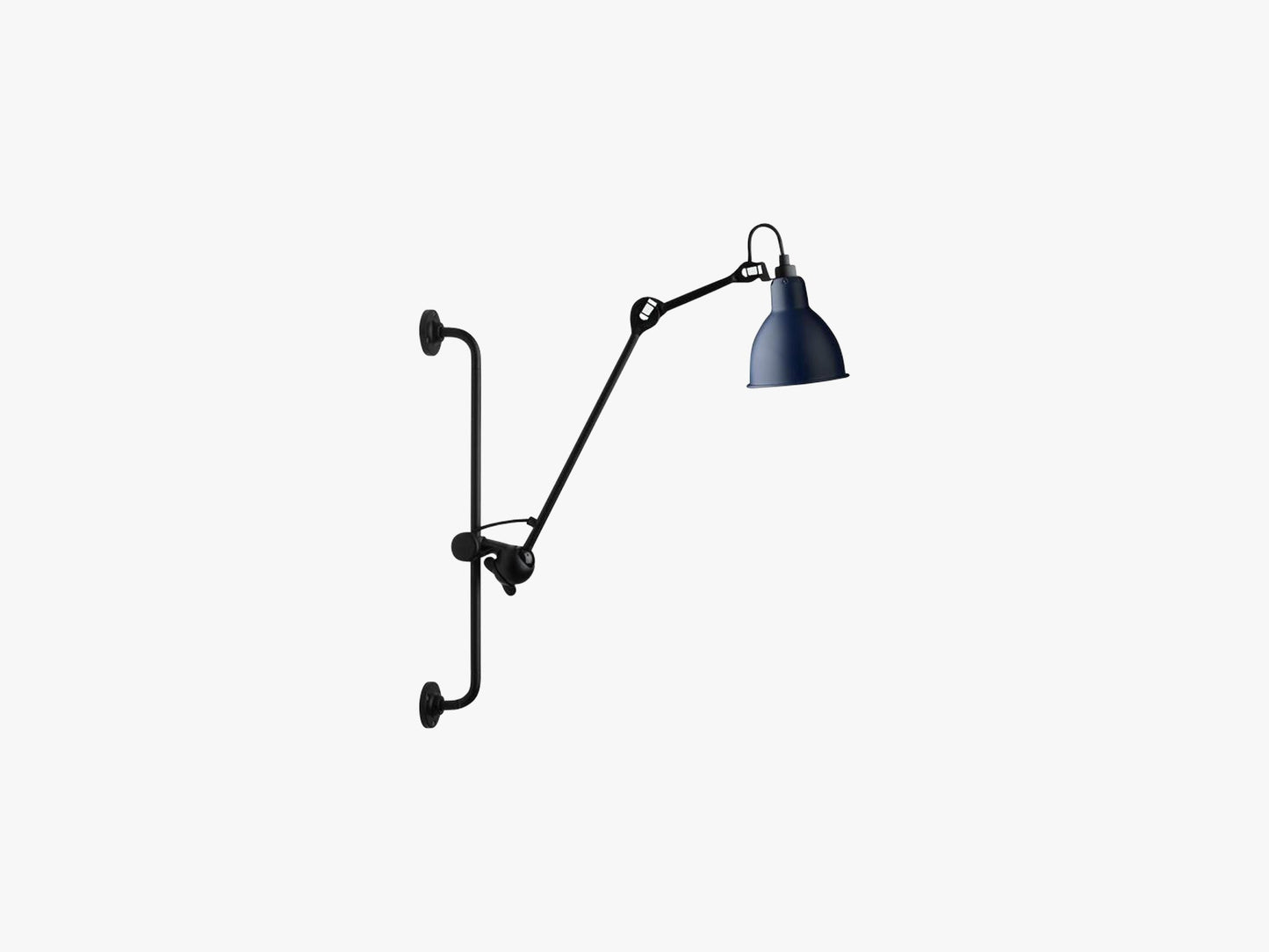 Lampe Gras N210, Mat Sort/Mat Blå