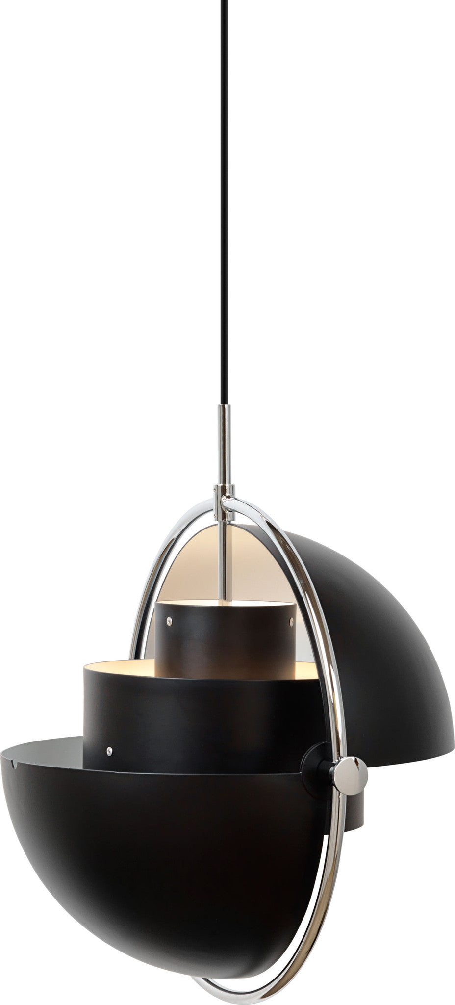 Multi-Lite Pendant - Ø36 - Crome Base, Black