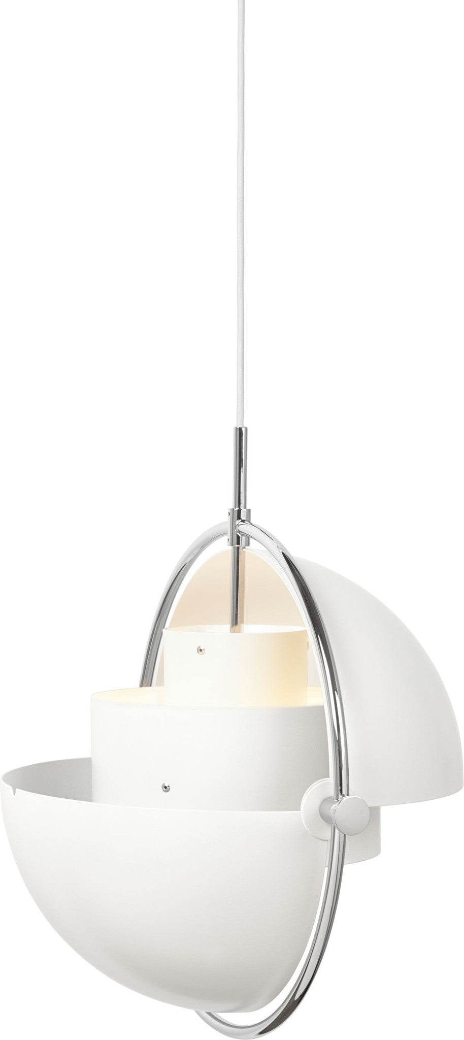 Multi-Lite Pendant - Ø36 - Crome Base, White