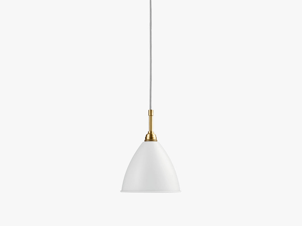 Bestlite BL9 Pendant, Brass Base, Matt White