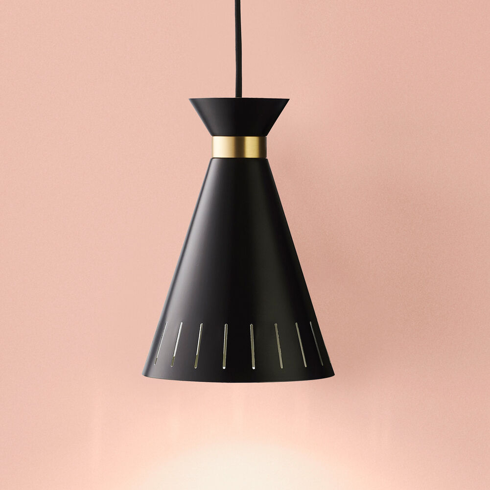Cone pendant, Black noir