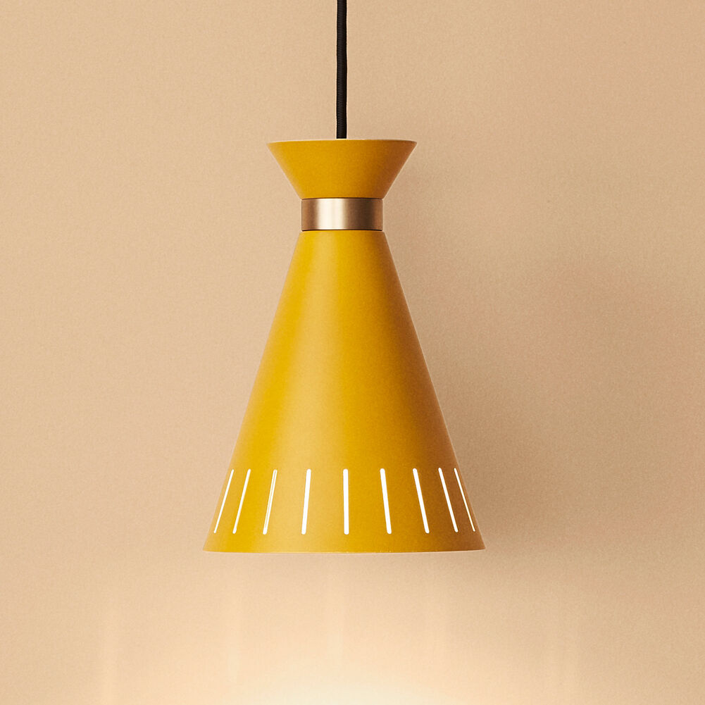 Cone pendant, Honey yellow