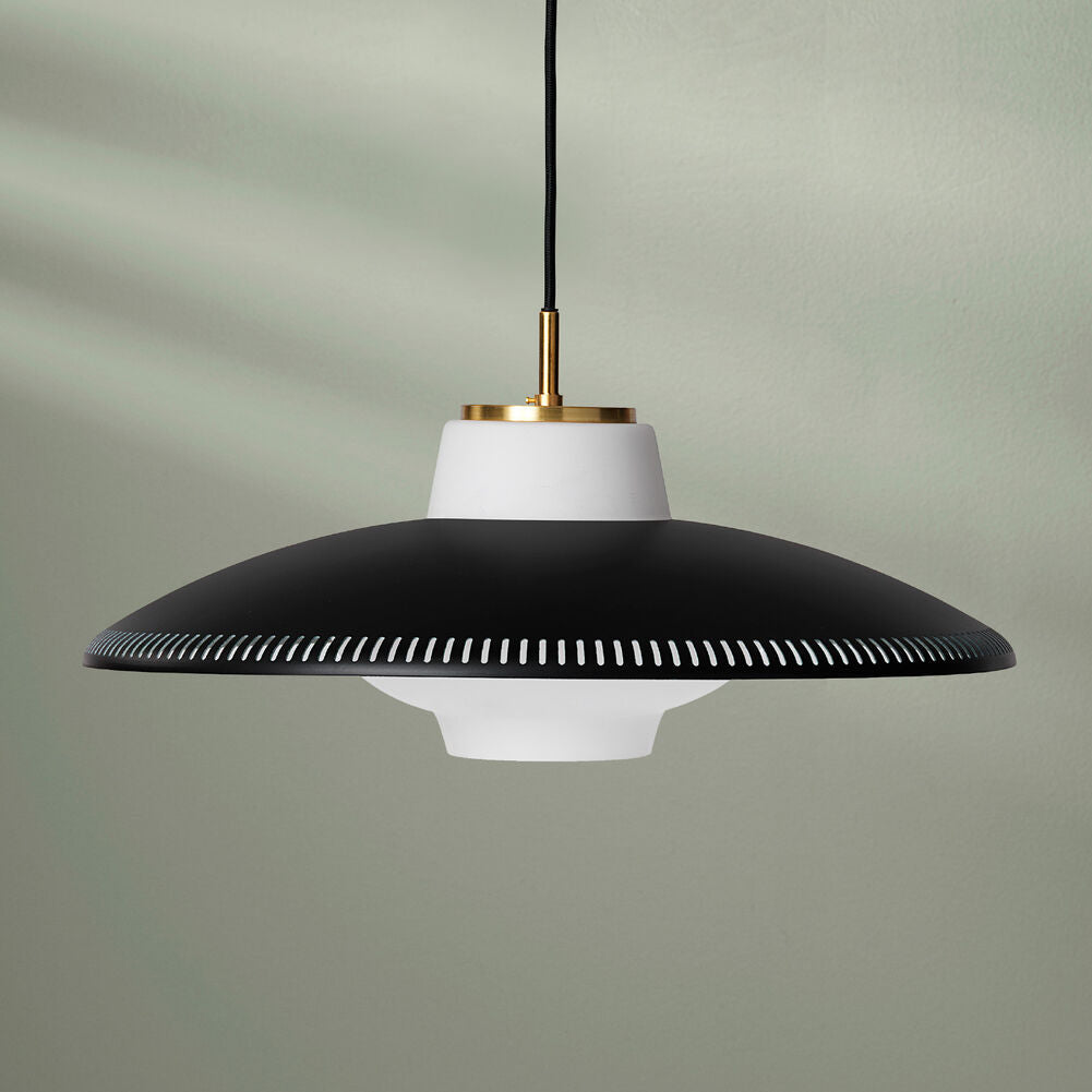 Opal Shade pendant, Black noir