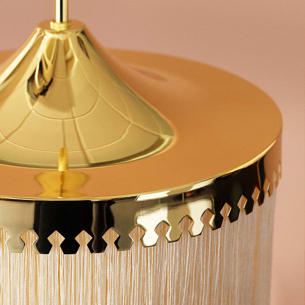 Fringe Pendant Ø20, Cream white