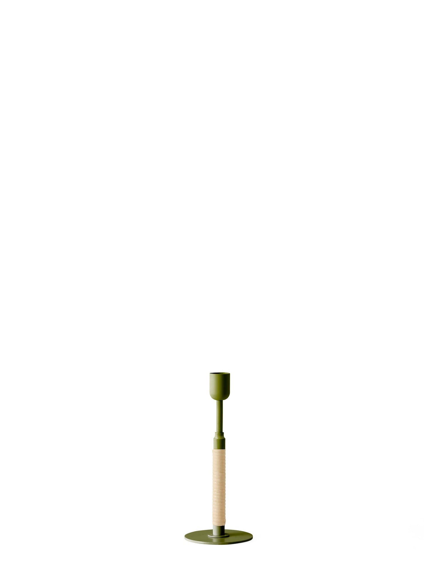 Duca Candleholder, Olive Green