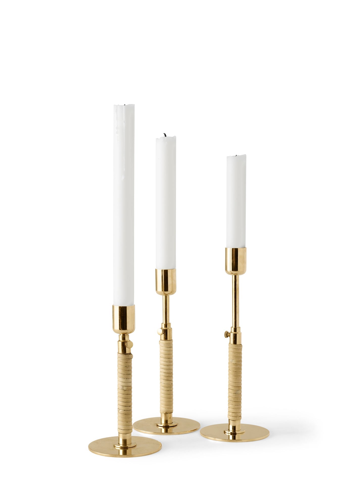 Duca Candleholder, Polished Brass