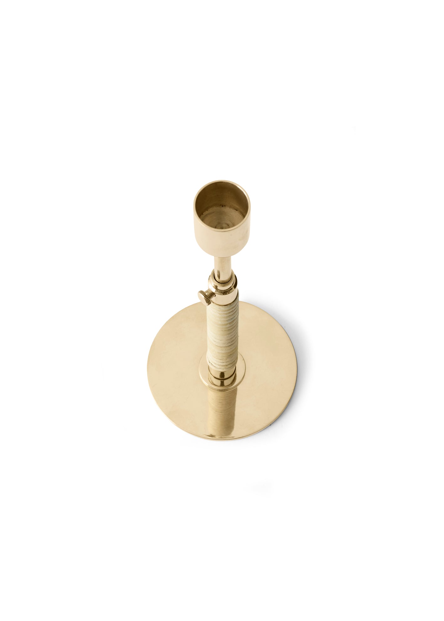 Duca Candleholder, Polished Brass