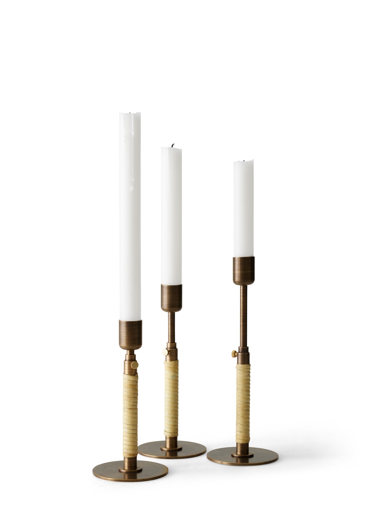 Duca Candleholder, Bronzed Brass