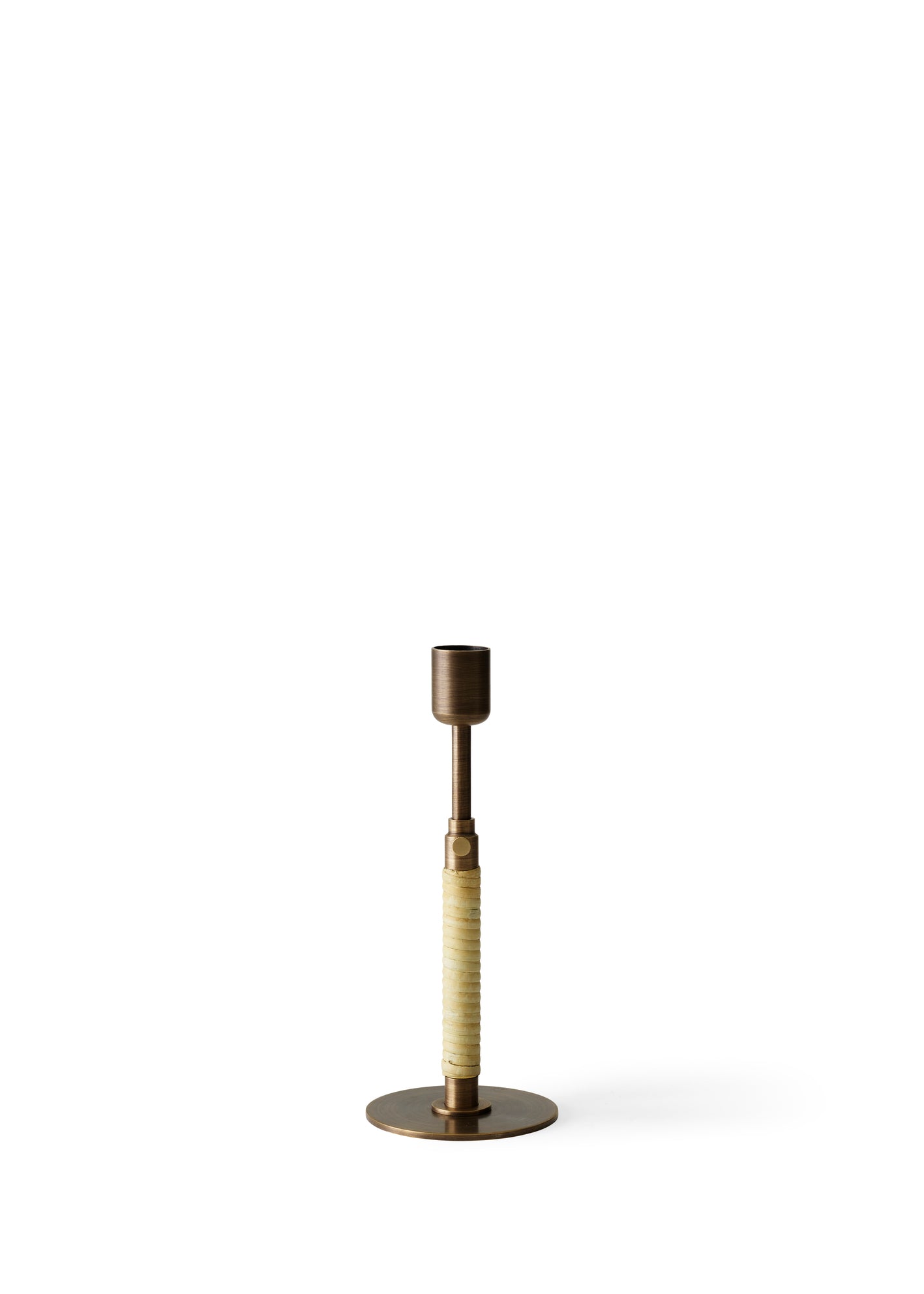 Duca Candleholder, Bronzed Brass