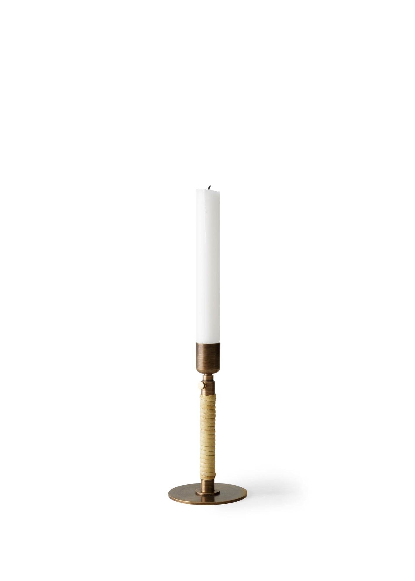 Duca Candleholder, Bronzed Brass