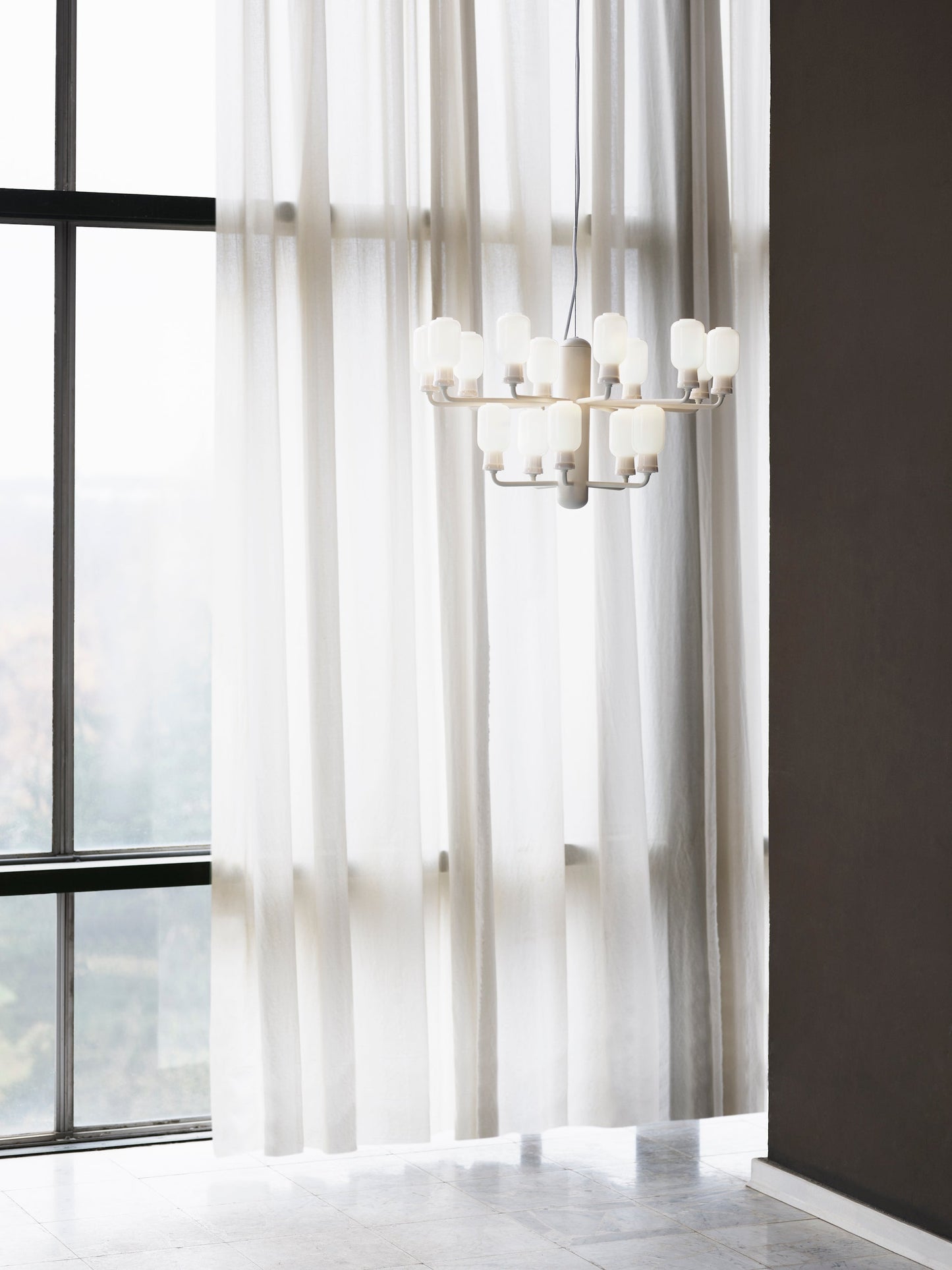 Amp Chandelier Small, Gold/Green