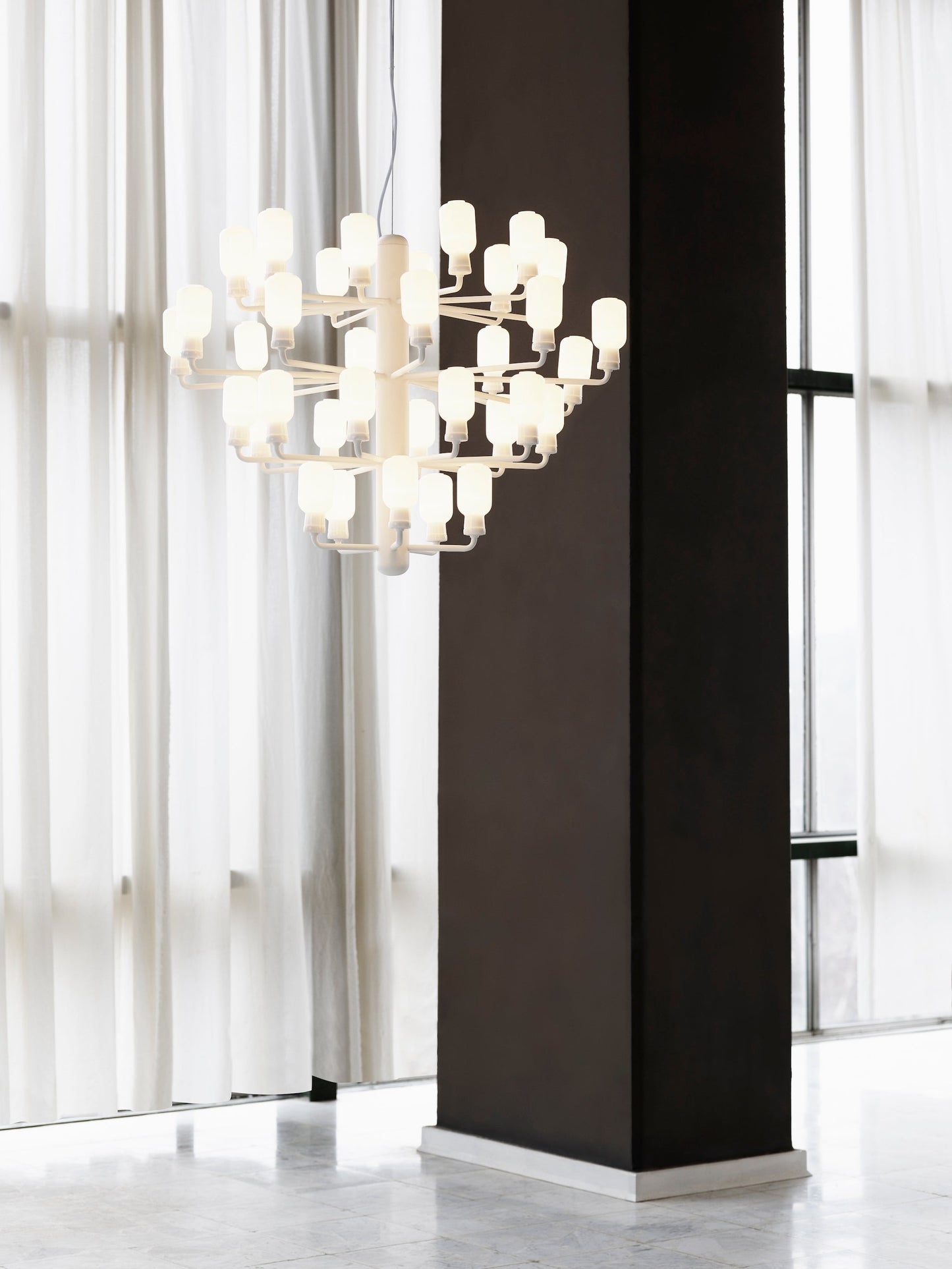 Amp Chandelier Large, Gold/Green