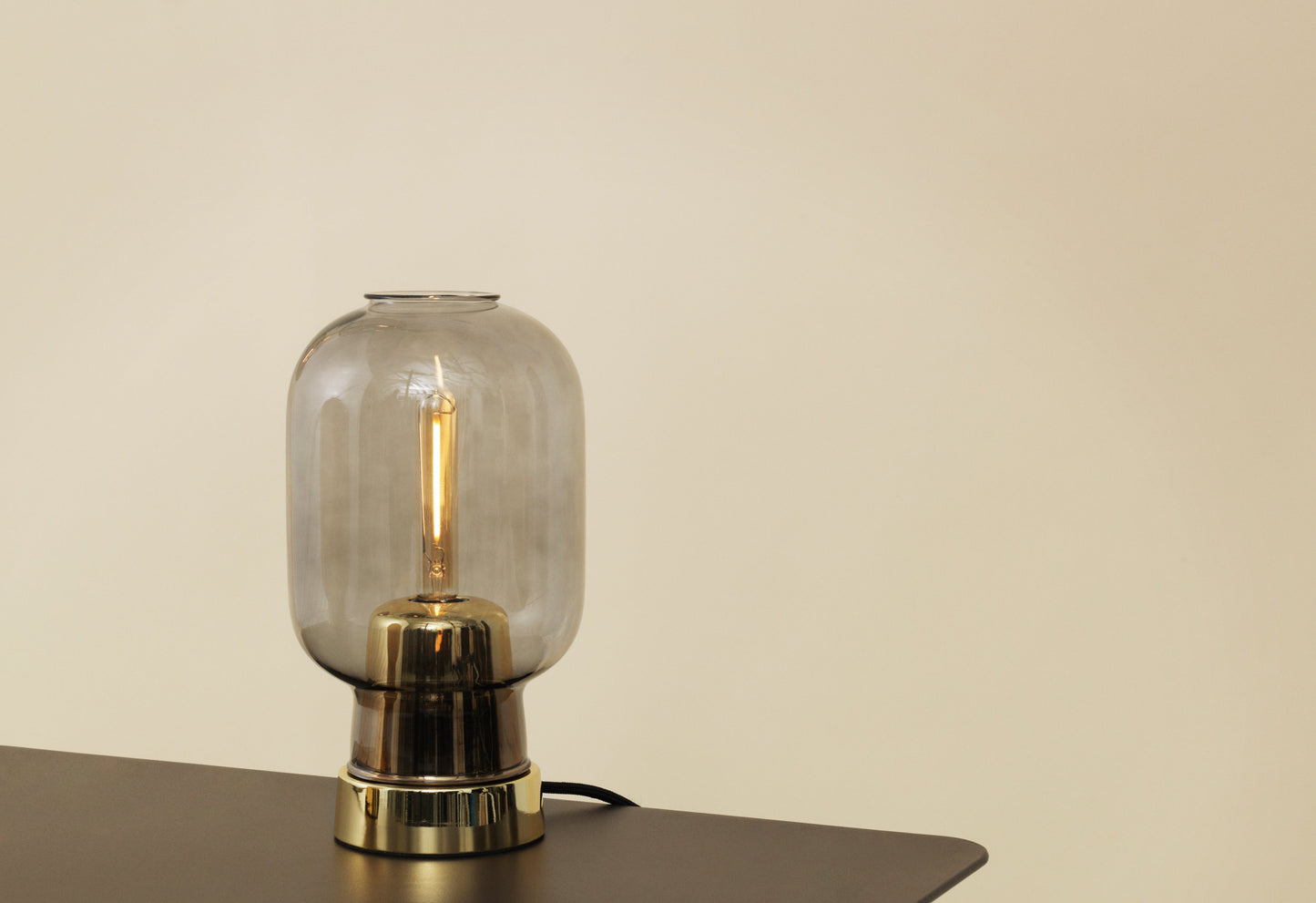 Amp Table Lamp, Green/Gold
