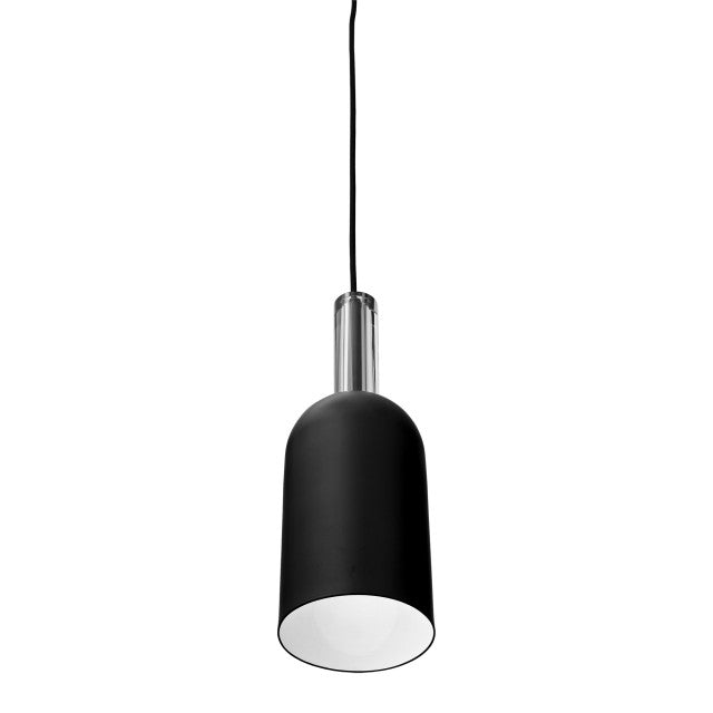 Luceo Cylinder lamp, Black/Clear