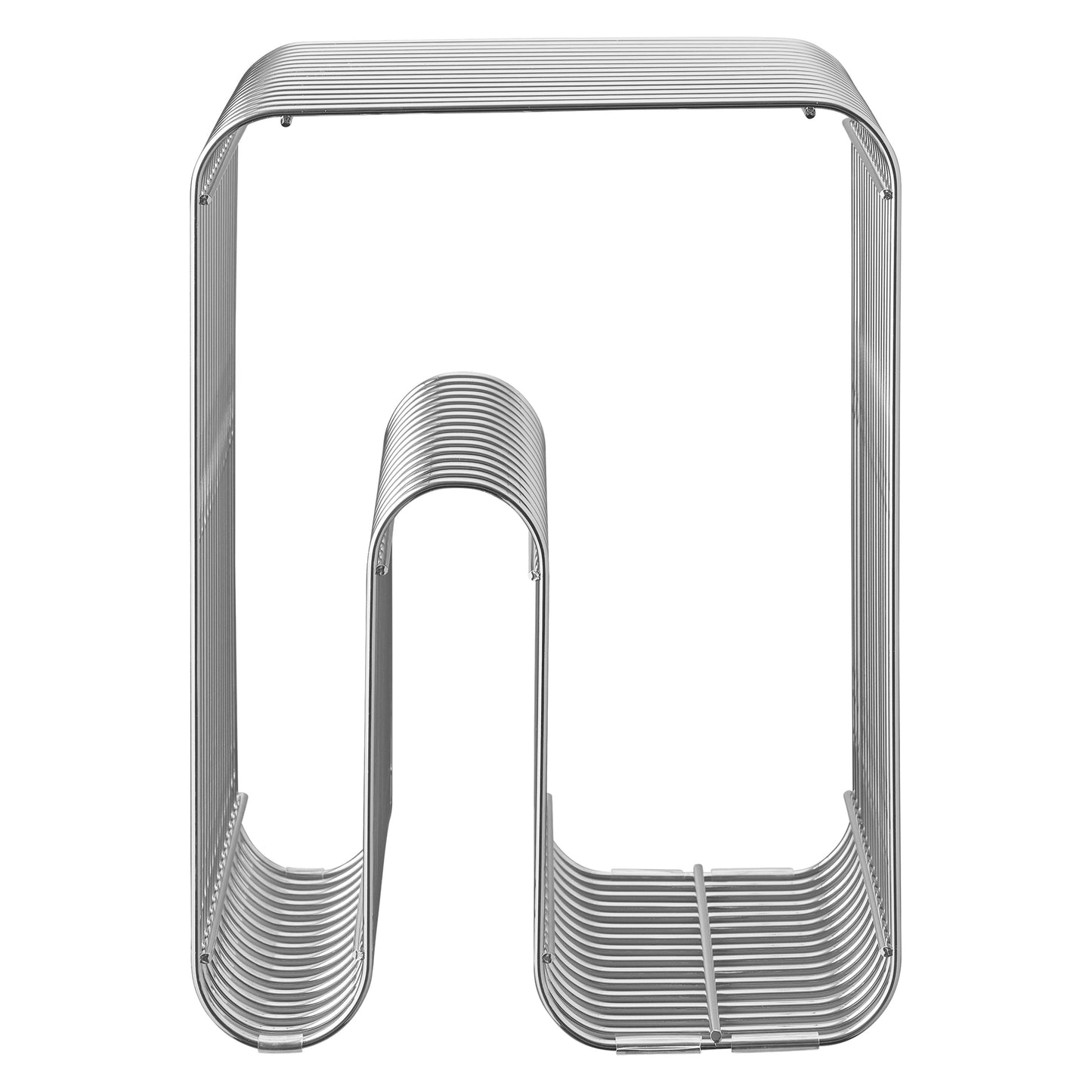 CURVA stool silver, one size