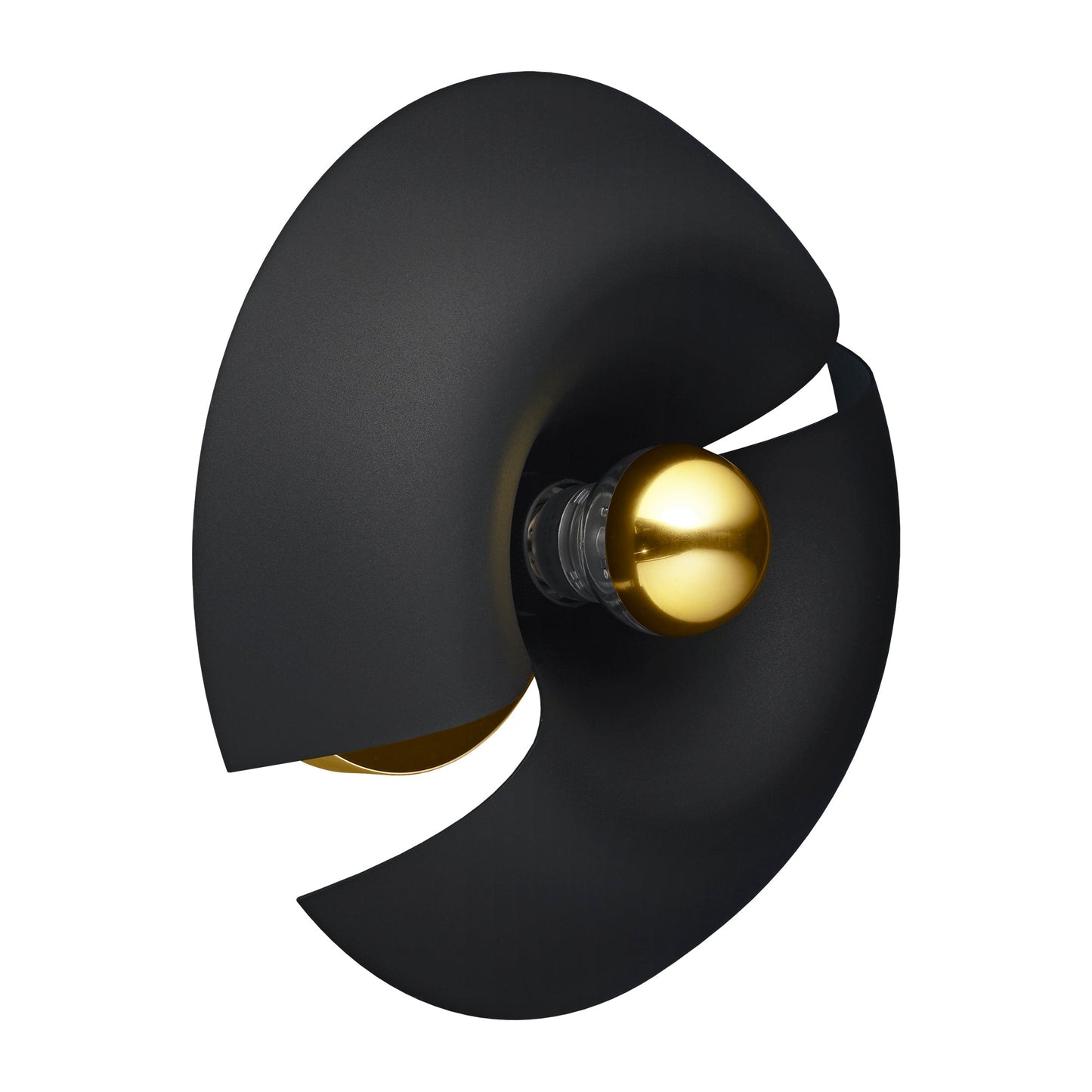 CYCNUS Wall Lamp, Ø30, Black/Gold