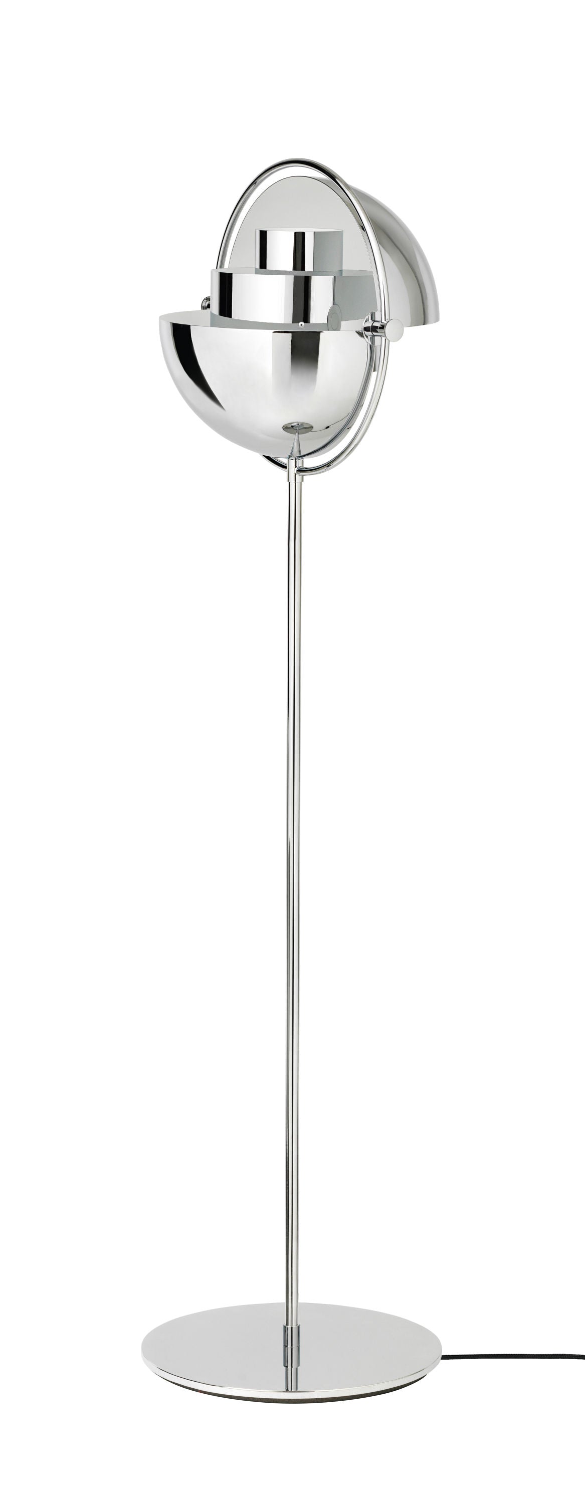 Multi-Lite Floor Lamp - Chrome Base, Chrome shade