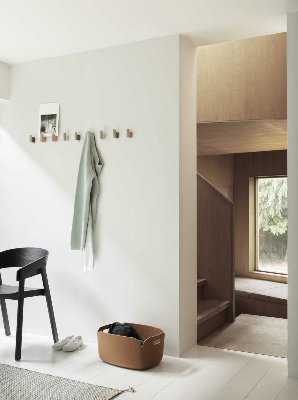 Attach Coat Hook, Oak/dark Green